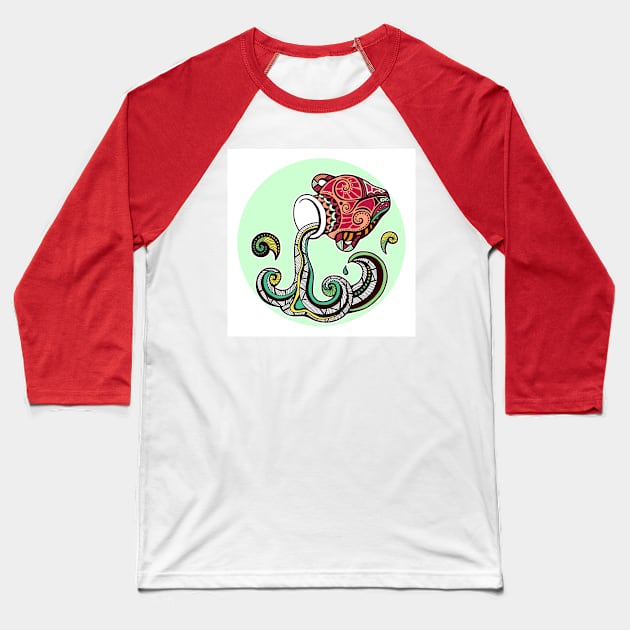 Water Bearer Aquarius Zodiac Baseball T-Shirt by She Gets Creative